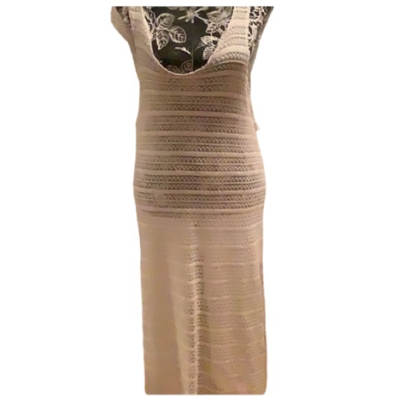 Forgiven Exchange size Medium ivory sheer Lace hooded swim cover up NWT - Picture 1 of 16